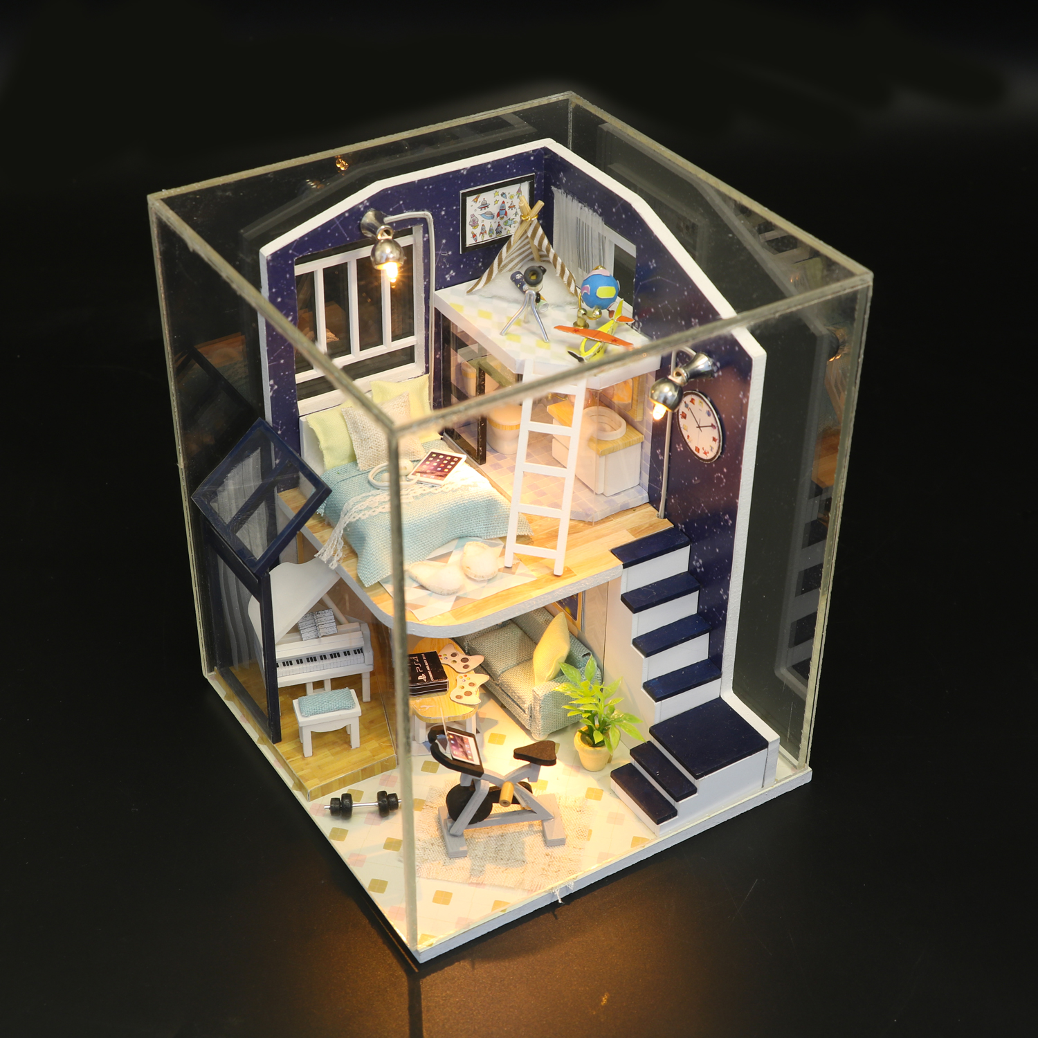 3D Интерьерный конструктор DIY House Румбокс Hongda craft Звёздное сияние + Защитный купол (M041)
3D Интерьерный конструктор DIY House Румбокс Hongda craft Звёздное сияние + Защитный купол (M041)