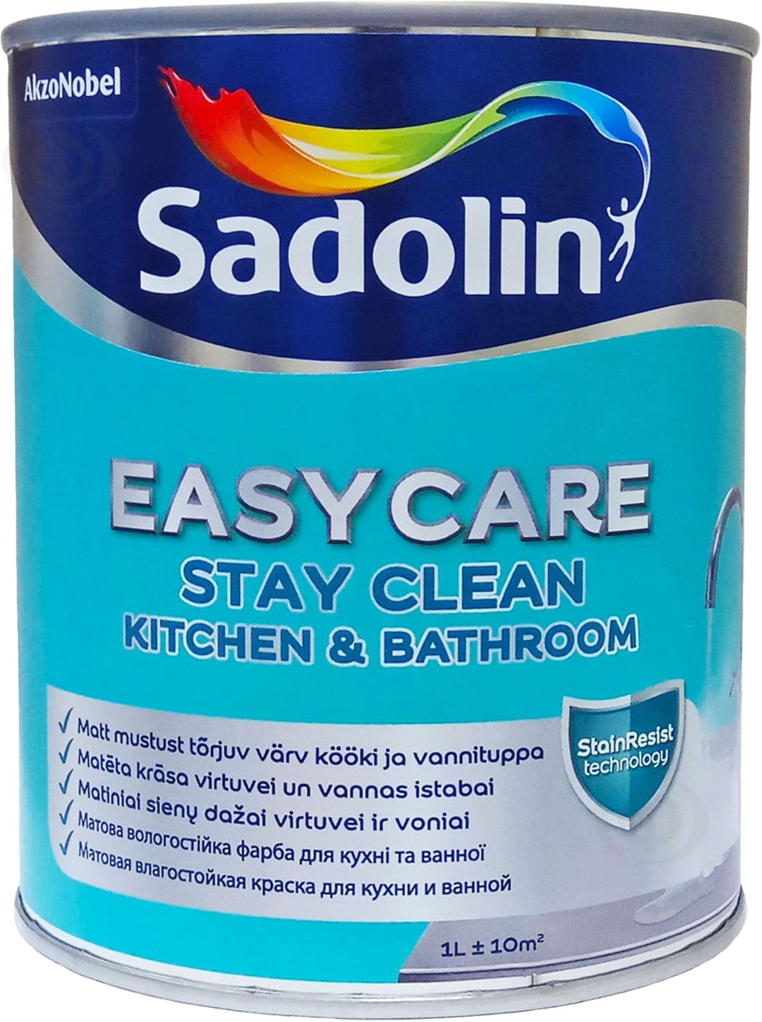 Sadolin EasyCare Kitchen&Bathroom - полуматовая акриловая краска для стен и потолка, во влажных помещениях, BC, 0.93 л Бесцветная (5580747)
Sadolin EasyCare Kitchen&Bathroom - полуматовая акриловая краска для стен и потолка, во влажных помещениях, BC, 0.93 л Бесцветная (5580747)