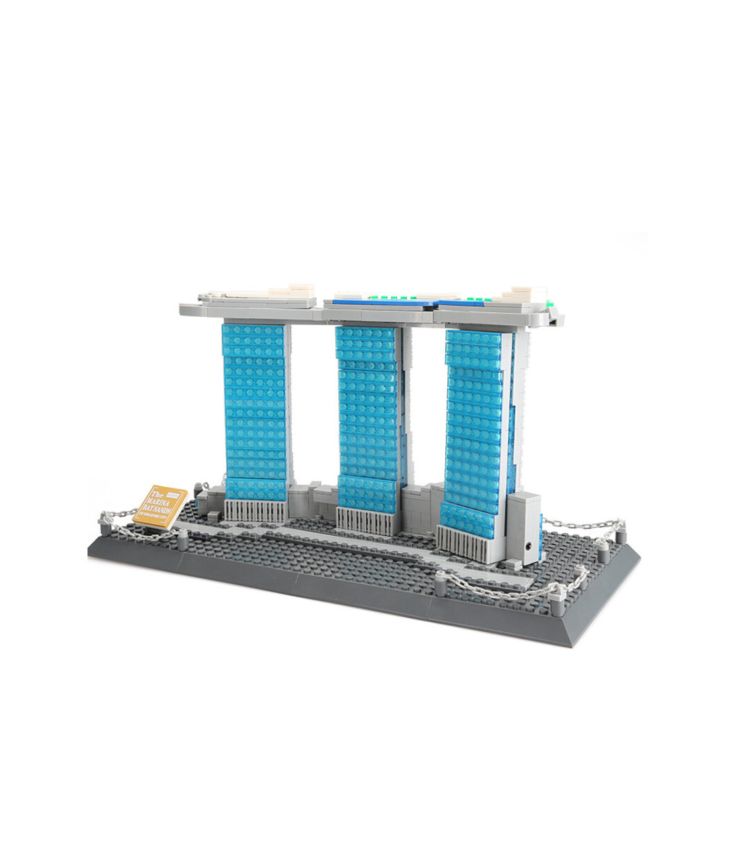 Конструктор 3D Wange 4217 Архитектура Отель Марина Бэй Сэндс, Сингапур Голубой/Серый на 881 деталь
Конструктор 3D Wange 4217 Архитектура Отель Марина Бэй Сэндс, Сингапур Голубой/Серый на 881 деталь