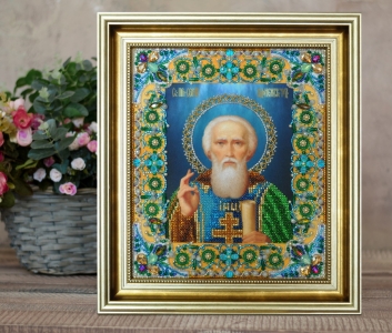 Вышитая бисером картина (в раме) Картины Бисером Вышитая бисером Икона Святого Сергия Радонежского ()
Вышитая бисером картина (в раме) Картины Бисером Вышитая бисером Икона Святого Сергия Радонежского ()