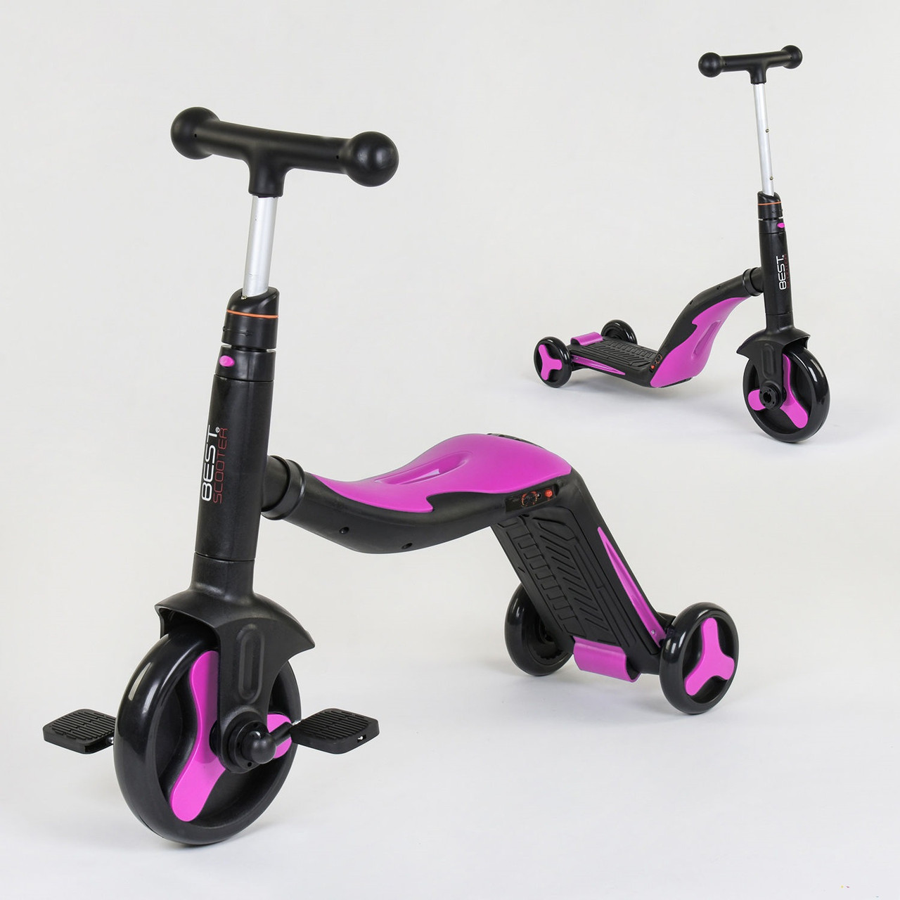 Самокат Best Scooter Jt 70708 3 В 1 (Самокат, Велобег, Велосипед) 8 Мелодий Розовый
Самокат Best Scooter Jt 70708 3 В 1 (Самокат, Велобег, Велосипед) 8 Мелодий Розовый