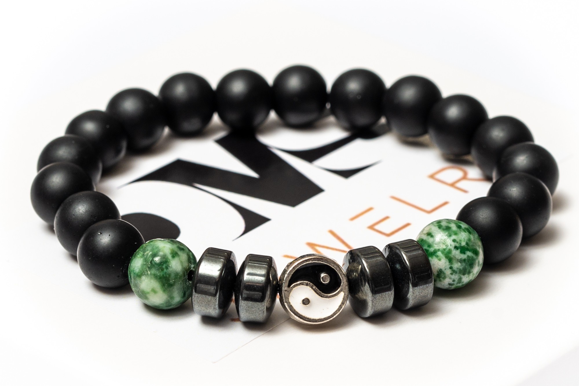 Браслет DMS Jewelry инь янь женский из натуральных камней: шунгит, гематит, зеленый моховый агат GREEN AGATE YIN YAN
Браслет DMS Jewelry инь янь женский из натуральных камней: шунгит, гематит, зеленый моховый агат GREEN AGATE YIN YAN