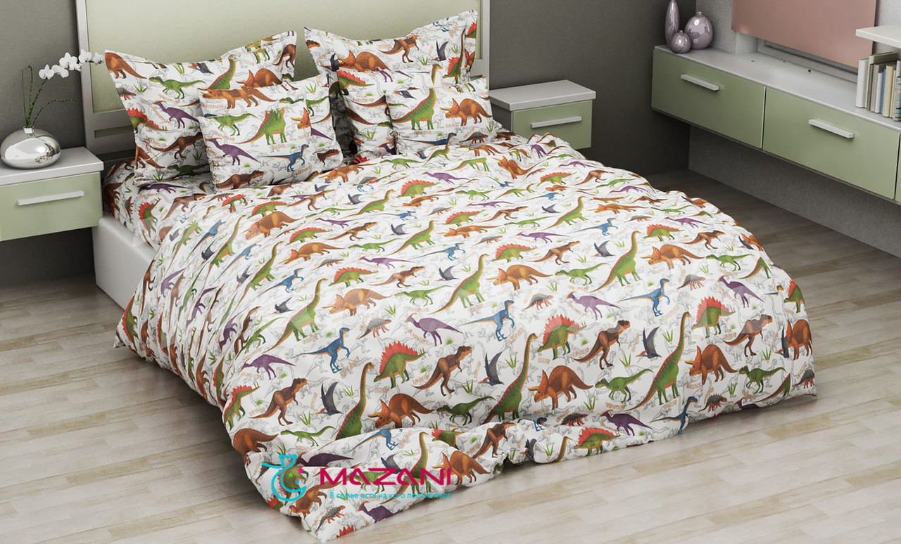 Постельное белье двуспальное Mazani Динозавры 50х70 см, 180х220 см, на резинке 140х200х25 см
Постельное белье двуспальное Mazani Динозавры 50х70 см, 180х220 см, на резинке 140х200х25 см