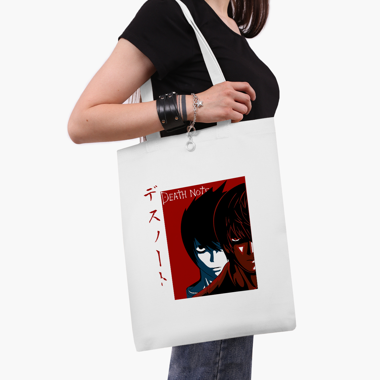 Эко сумка шоппер Тетрадь смерти Эл Лолайт и Кира (Death Note L Lawliet and Kira) (9227-2655) 41x35 см Белый
Эко сумка шоппер Тетрадь смерти Эл Лолайт и Кира (Death Note L Lawliet and Kira) (9227-2655) 41x35 см Белый