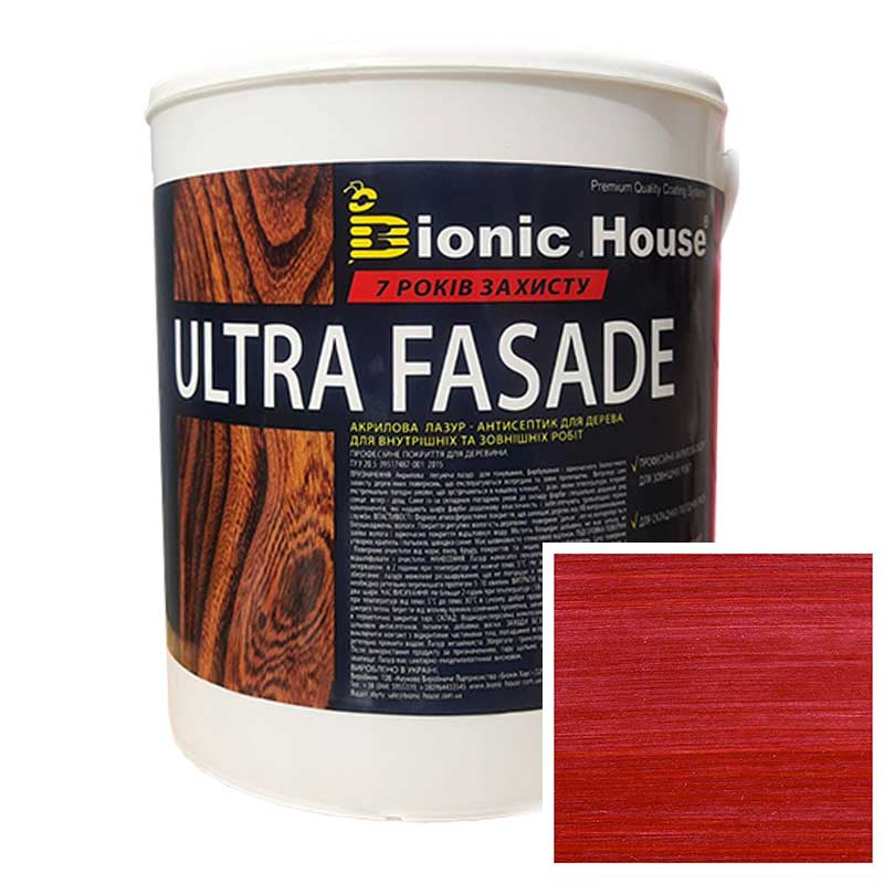 Краска для дерева фасадная, длительного срока службы ULTRA FACADE 2,5л Вишня
Краска для дерева фасадная, длительного срока службы ULTRA FACADE 2,5л Вишня