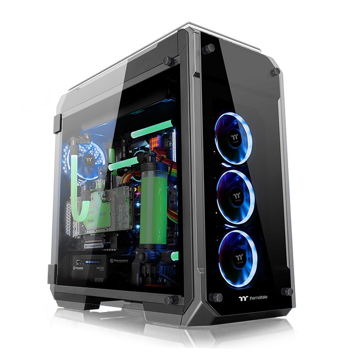 Корпус Thermaltake View 71 Tempered Glass Edition Black (CA-1I7-00F1WN-00) без БП
Корпус Thermaltake View 71 Tempered Glass Edition Black (CA-1I7-00F1WN-00) без БП