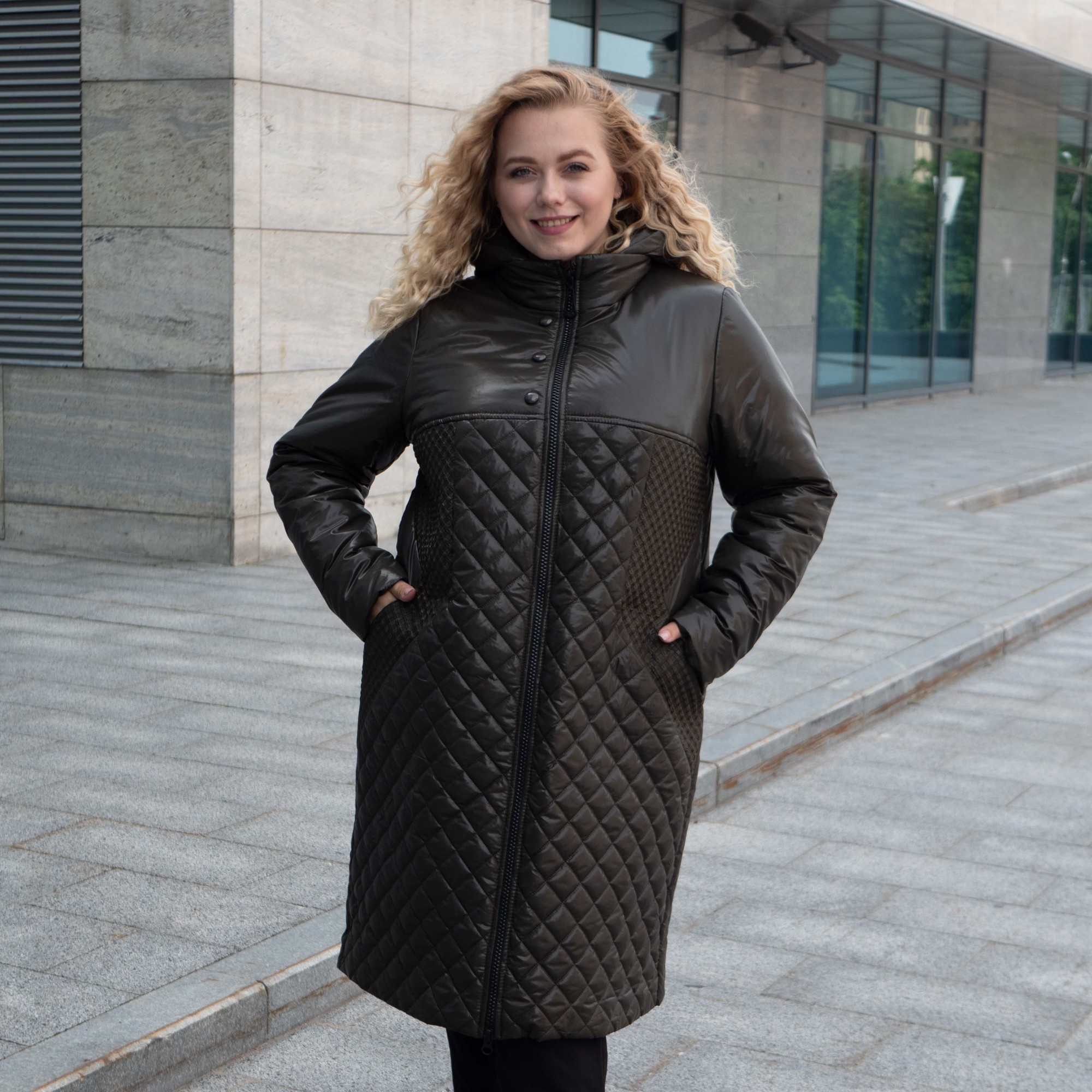 Удлиненная женская демисезонная куртка большого размера UF-Fashion 2121 - yd 52 хаки
Удлиненная женская демисезонная куртка большого размера UF-Fashion 2121 - yd 52 хаки