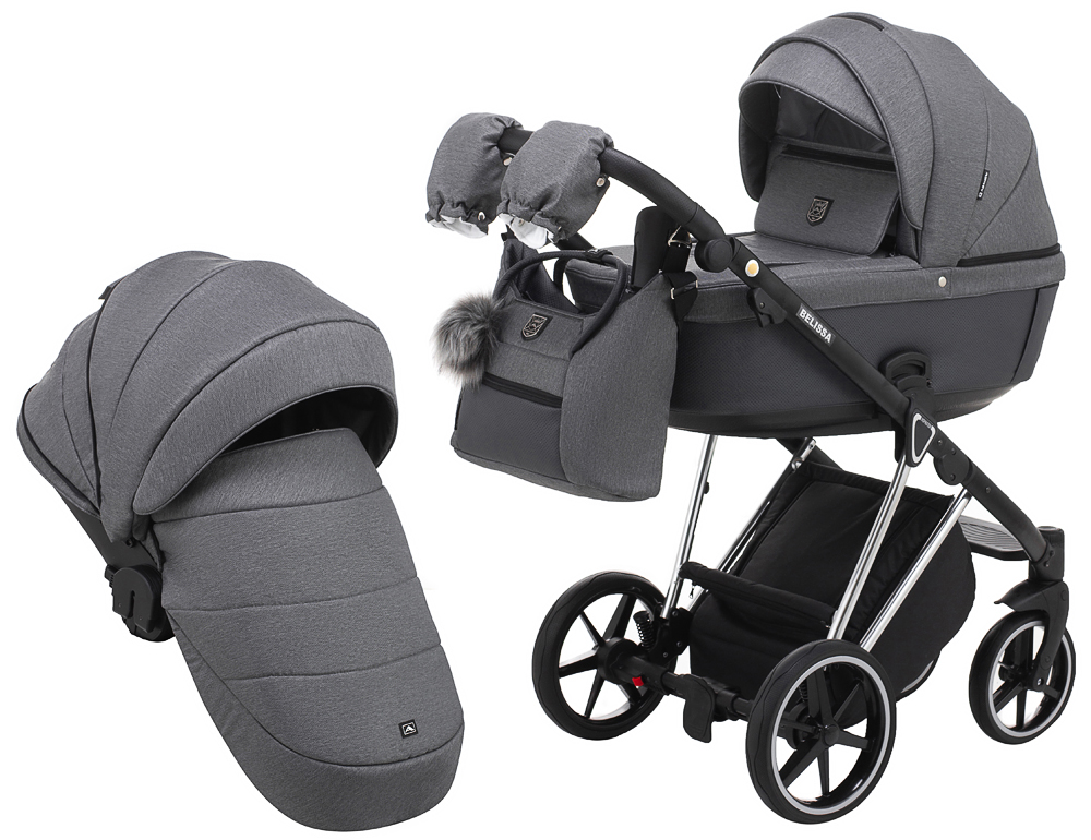 Коляска 2 в 1 Adamex Belissa Special Edidion (Chrome) PS-609 графит - графит кожа (перфорация)
Коляска 2 в 1 Adamex Belissa Special Edidion (Chrome) PS-609 графит - графит кожа (перфорация)