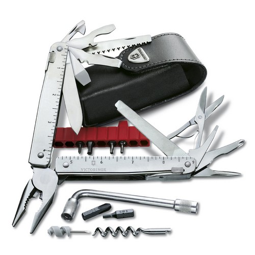 Складной нож Victorinox SWISSTOOL X PLUS 115мм/39предм+черн.кож.чехол /плоск/ножн/пила/напил/биты(30303)/штоп/лин Vx30338.L
Складной нож Victorinox SWISSTOOL X PLUS 115мм/39предм+черн.кож.чехол /плоск/ножн/пила/напил/биты(30303)/штоп/лин Vx30338.L