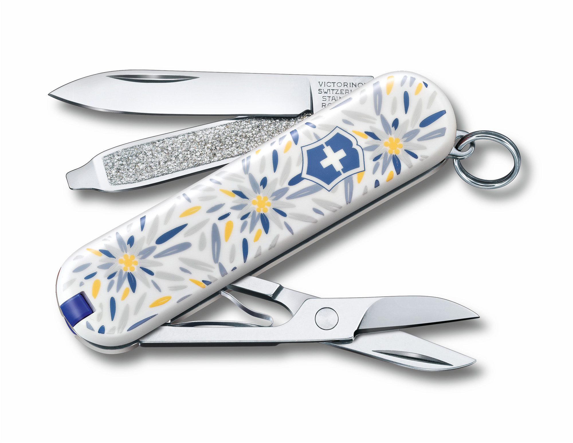Складной нож Victorinox CLASSIC LE "Alpine Edelweiss" 58мм/1сл/7функ/цветн/чехол /ножн Vx06223.L2109
Складной нож Victorinox CLASSIC LE "Alpine Edelweiss" 58мм/1сл/7функ/цветн/чехол /ножн Vx06223.L2109