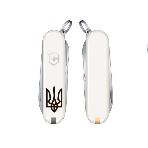Складной нож Victorinox CLASSIC SD UKRAINE 58мм/1сл/7предм/бел /ножн /Трезубец.черн. Vx06223.7R1
Складной нож Victorinox CLASSIC SD UKRAINE 58мм/1сл/7предм/бел /ножн /Трезубец.черн. Vx06223.7R1
