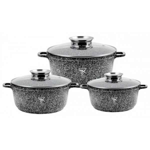 Набор кастрюль с крышками Top Kitchen TK00021 Кухонная посуда с мраморным антипригарным покрытием 6 предметов
Набор кастрюль с крышками Top Kitchen TK00021 Кухонная посуда с мраморным антипригарным покрытием 6 предметов