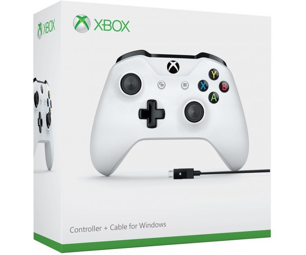 Microsoft Xbox One S Wireless Controller with Bluetooth (White) + USB Кабель для Windows
Microsoft Xbox One S Wireless Controller with Bluetooth (White) + USB Кабель для Windows