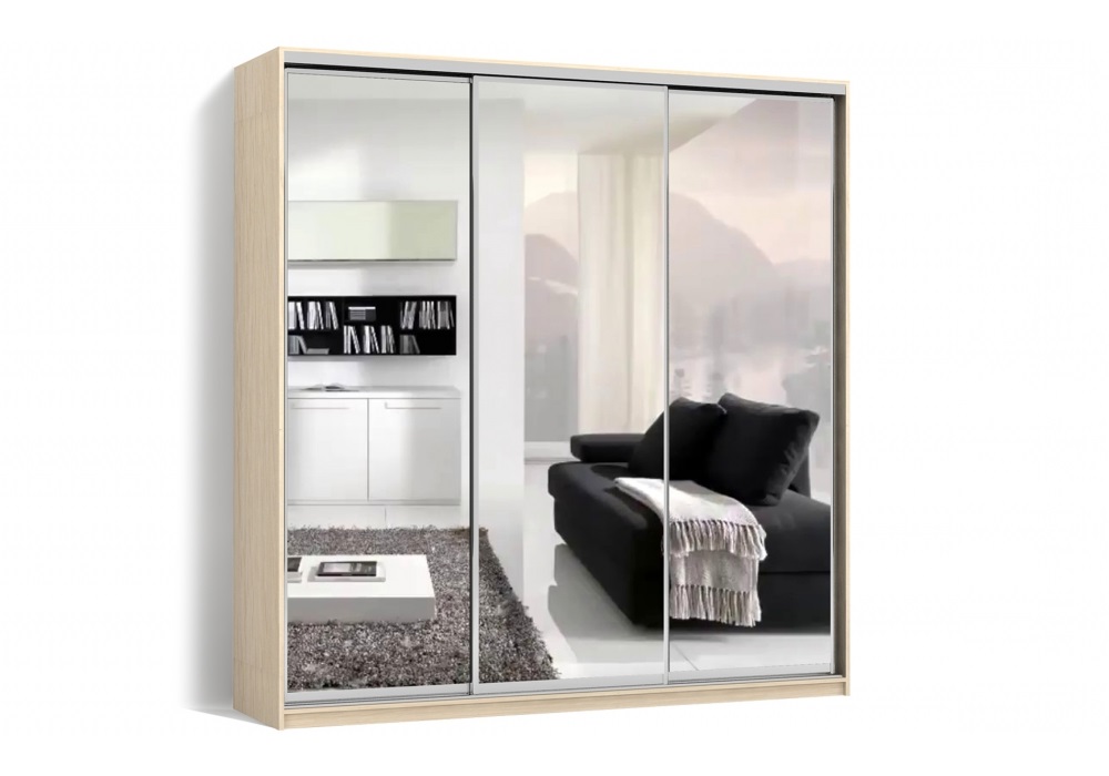 Шкаф-купе Luxe 3 двери Зеркало/Зеркало/Зеркало CLS - I 240 x 240 x 45 см цвет Дуб молочный
Шкаф-купе Luxe 3 двери Зеркало/Зеркало/Зеркало CLS - I 240 x 240 x 45 см цвет Дуб молочный