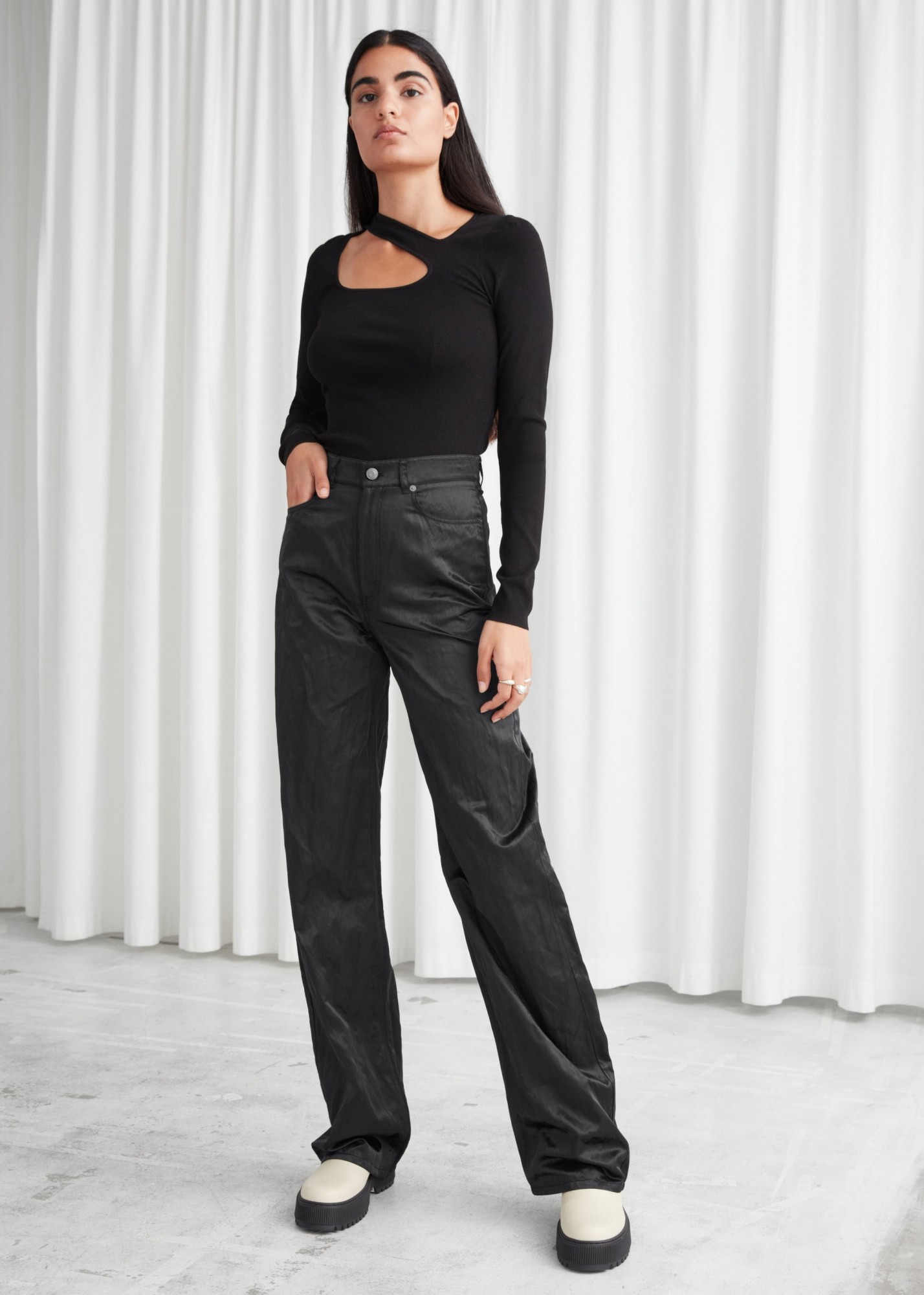 Брюки женские & OTHER STORIES Shiny Wide High Waist Trousers, Брюки женские & OTHER STORIES Shiny Wide High Waist Trousers 38
Брюки женские & OTHER STORIES Shiny Wide High Waist Trousers, Брюки женские & OTHER STORIES Shiny Wide High Waist Trousers 38