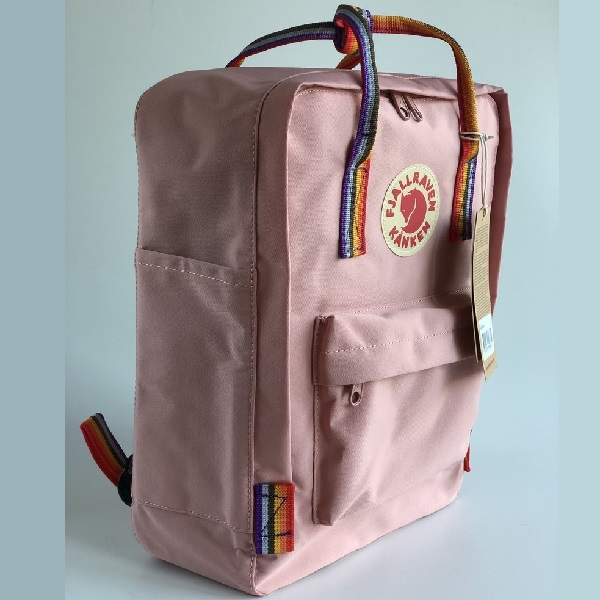 Рюкзак Fjallraven Kanken Classic цвет розовый с радужными ручками (3579-1)
Рюкзак Fjallraven Kanken Classic цвет розовый с радужными ручками (3579-1)