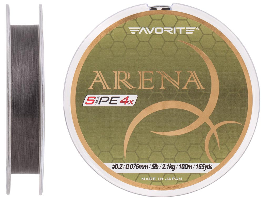 Шнур Favorite Arena PE 100m (silver gray) #0.2/0.076mm 5lb/2.1kg (арт.123416931093)
Шнур Favorite Arena PE 100m (silver gray) #0.2/0.076mm 5lb/2.1kg (арт.123416931093)