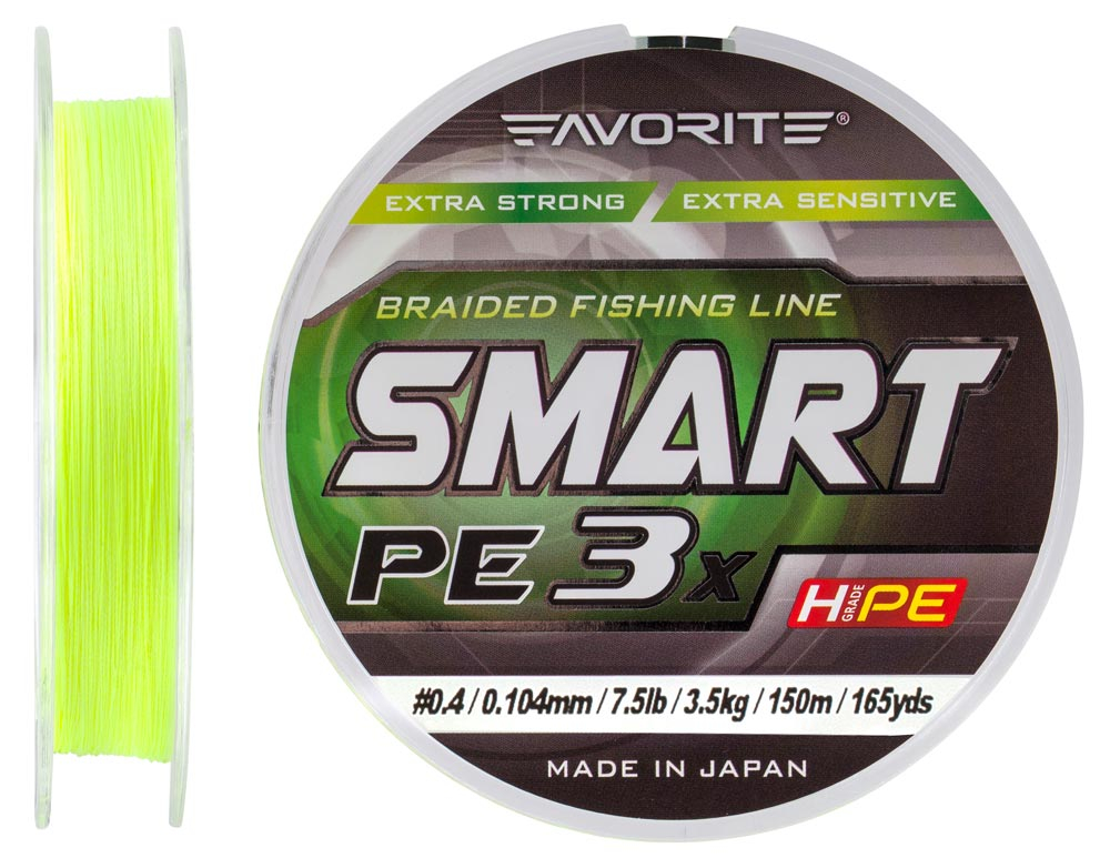 Шнур Favorite Smart PE 3x 150м (fl.yellow) #0.4/0.104mm 7.5lb/3.5kg (арт.123416931054)
Шнур Favorite Smart PE 3x 150м (fl.yellow) #0.4/0.104mm 7.5lb/3.5kg (арт.123416931054)