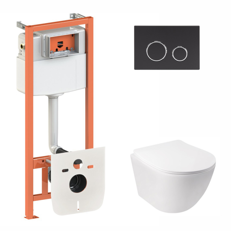 Набор Qtap инсталляция 3 в 1 Nest QT0133M425 с панелью смыва круглой QT0111M11V1146MB + унитаз с сиденьем Jay QT07335176W
Набор Qtap инсталляция 3 в 1 Nest QT0133M425 с панелью смыва круглой QT0111M11V1146MB + унитаз с сиденьем Jay QT07335176W