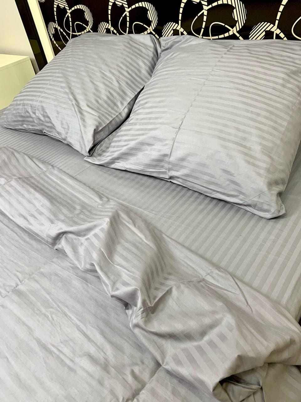 Комплект постельного белья Qili Home Textile из Страйп сатина серый в полоску №SS1002 Полуторный
Комплект постельного белья Qili Home Textile из Страйп сатина серый в полоску №SS1002 Полуторный