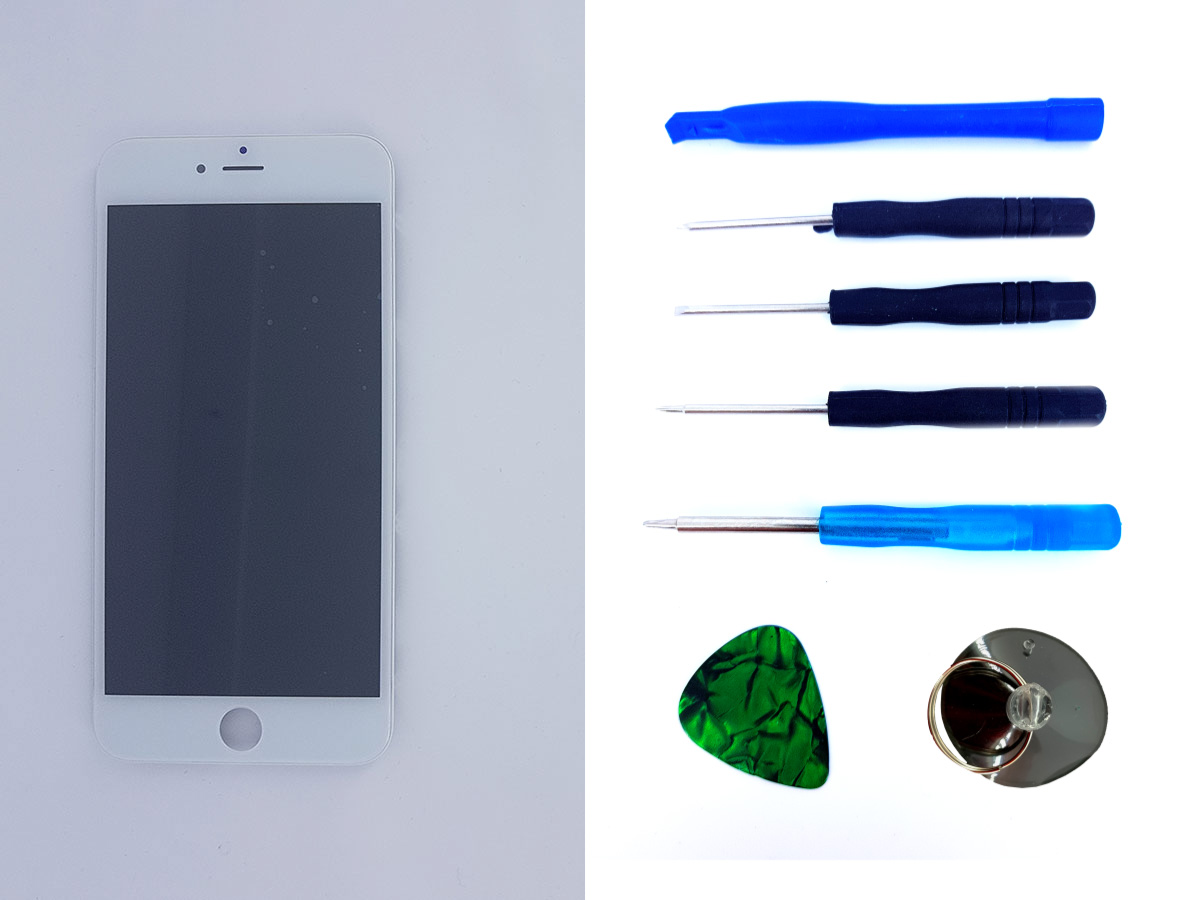 Дисплейный модуль (дисплей, экран) iPhone 6 plus белый Original PRC + набор для замены
Дисплейный модуль (дисплей, экран) iPhone 6 plus белый Original PRC + набор для замены