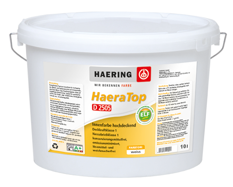 Краска гипоаллергенная HAERING HAERATOP ELF D 2505 интерьерная белая - база 1 10л
Краска гипоаллергенная HAERING HAERATOP ELF D 2505 интерьерная белая - база 1 10л