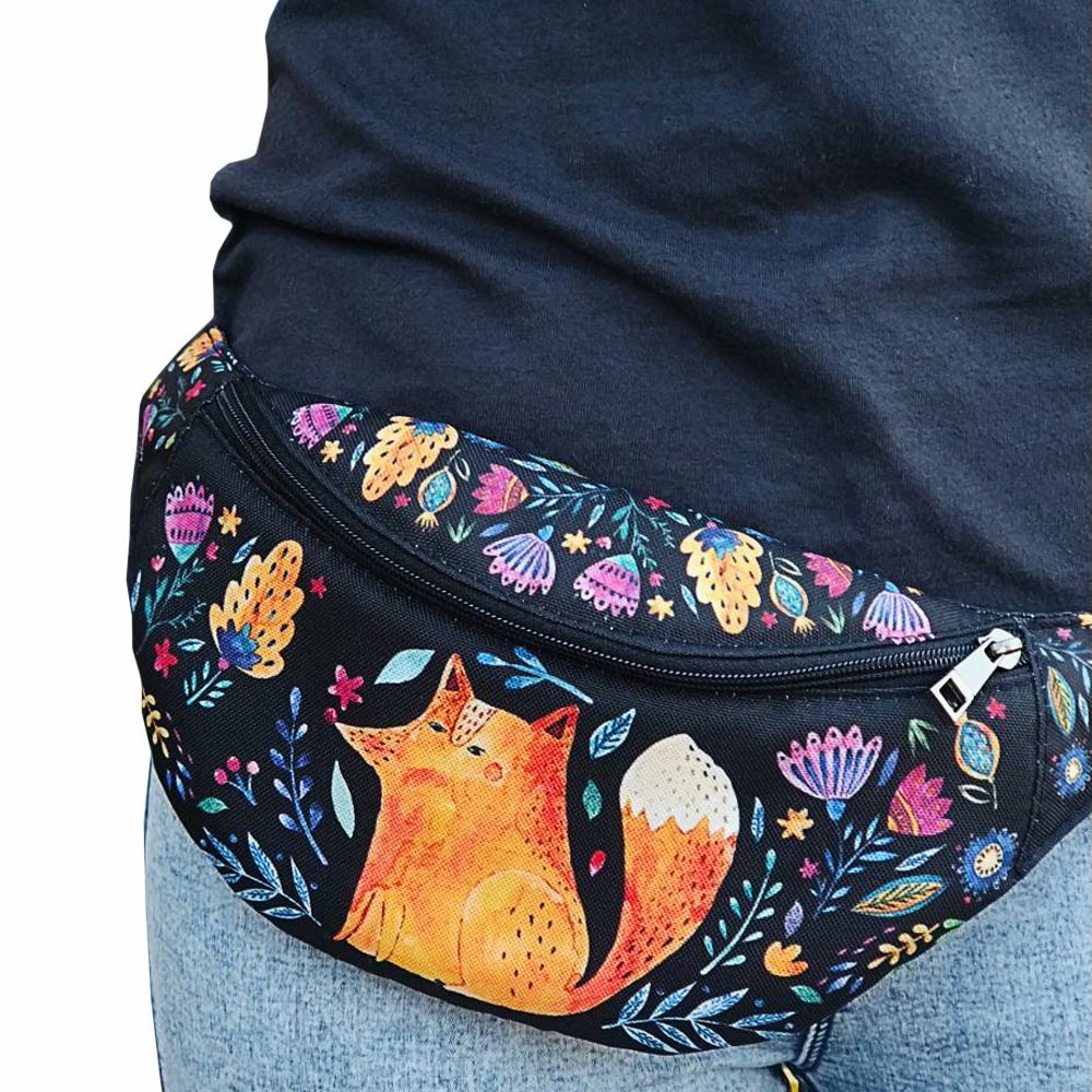 Сумка на пояс (бананка) с принтом Лиса и цветы BUMBAG бананка сумка на пояс с сумочной ткани черная универсальная бананка в стиле unisex
Сумка на пояс (бананка) с принтом Лиса и цветы BUMBAG бананка сумка на пояс с сумочной ткани черная универсальная бананка в стиле unisex