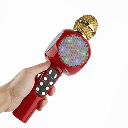 Беспроводной вокальный караоке микрофон, радиомикрофон ,колонка bluetooth WS-1816 красный
Беспроводной вокальный караоке микрофон, радиомикрофон ,колонка bluetooth WS-1816 красный