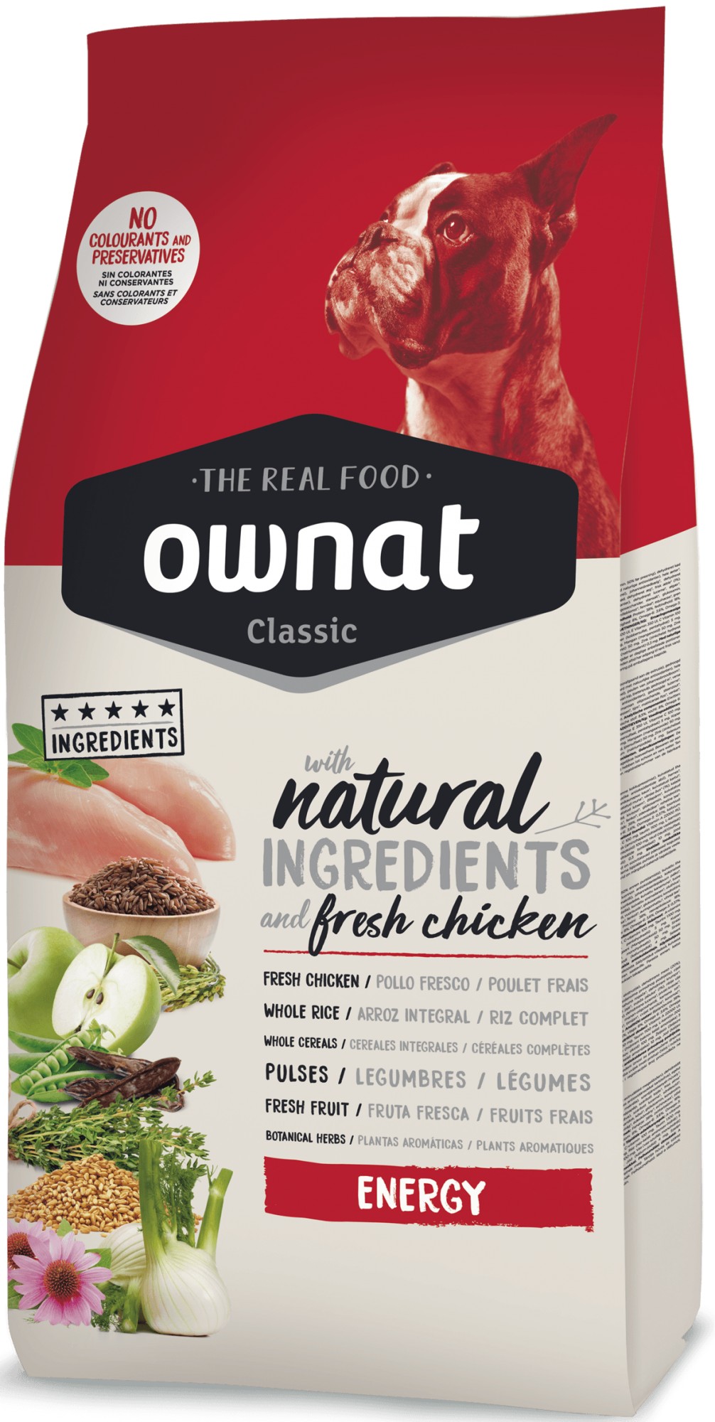 Сухой корм для собак Ownat Classic Energy (Dog) 20 кг корм для взрослых собак с высоким уровнем физической активности
Сухой корм для собак Ownat Classic Energy (Dog) 20 кг корм для взрослых собак с высоким уровнем физической активности