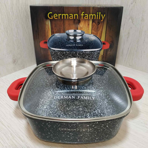 Гусятница утятница гранитная жаровня казан German Famili GF-052-24 5.5 л black/Черный
Гусятница утятница гранитная жаровня казан German Famili GF-052-24 5.5 л black/Черный
