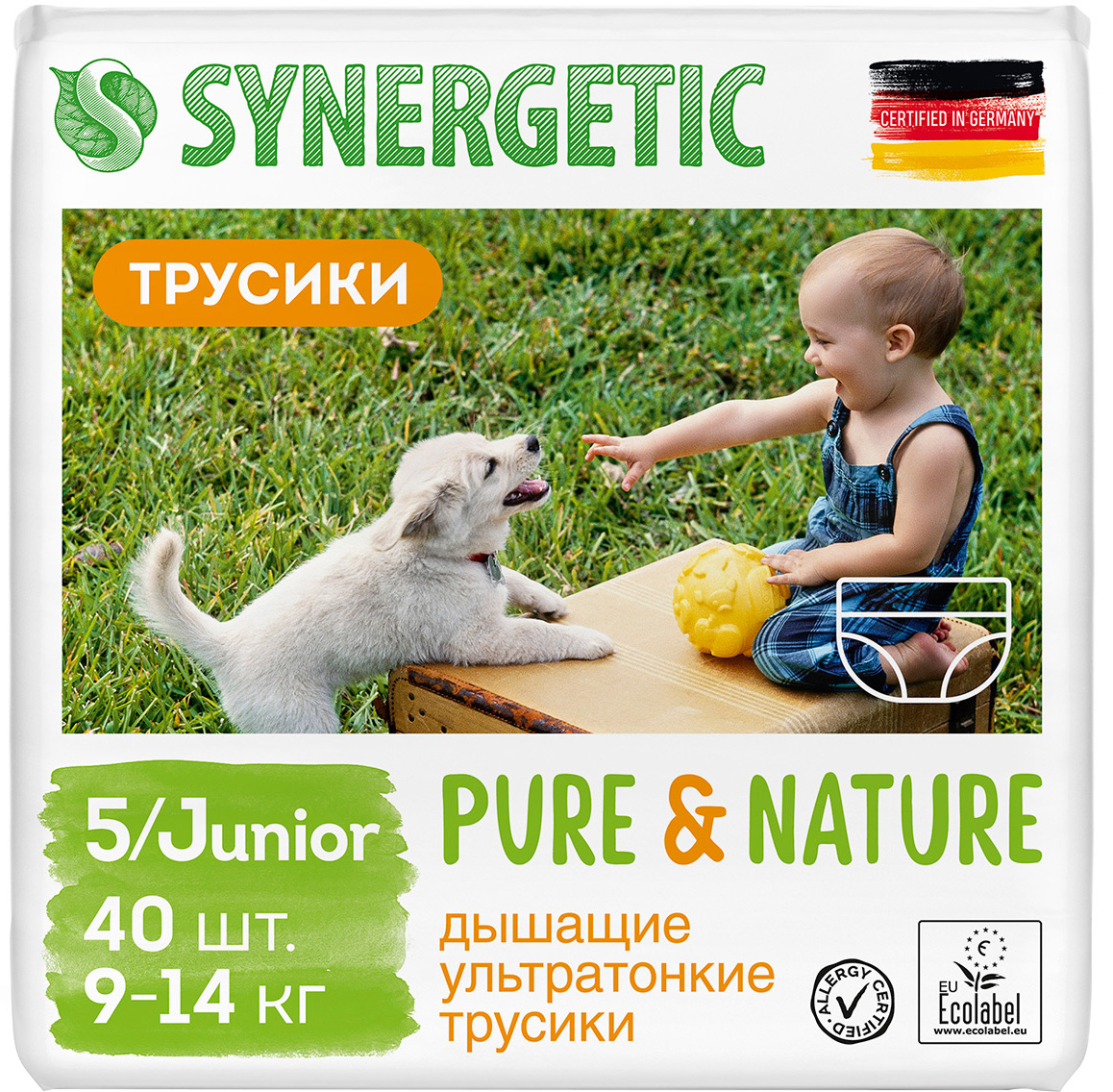 Подгузники-трусики Synergetic Pure & Nature Размер 5 Junior 40 шт (5411416063469)
Подгузники-трусики Synergetic Pure & Nature Размер 5 Junior 40 шт (5411416063469)