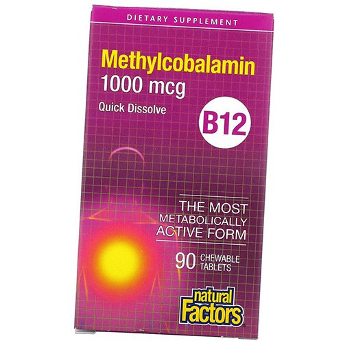 Витамин В12, Метилкобаламин, Methylcobalamin 1000, Natural Factors 90таб (36406025)
Витамин В12, Метилкобаламин, Methylcobalamin 1000, Natural Factors 90таб (36406025)
