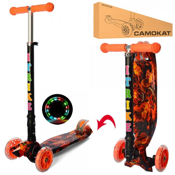 Самокат I-Trike Maxi JR3-003-1-WP7 76-85 см оранжевый 
Самокат I-Trike Maxi JR3-003-1-WP7 76-85 см оранжевый