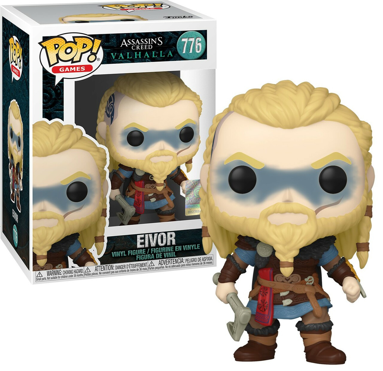 Фигурка Funko Pop Ейвор Ассасин Крид Вальгала Assasin's Creed Valhalla Eivor 10см FP ACV E 778
Фигурка Funko Pop Ейвор Ассасин Крид Вальгала Assasin's Creed Valhalla Eivor 10см FP ACV E 778