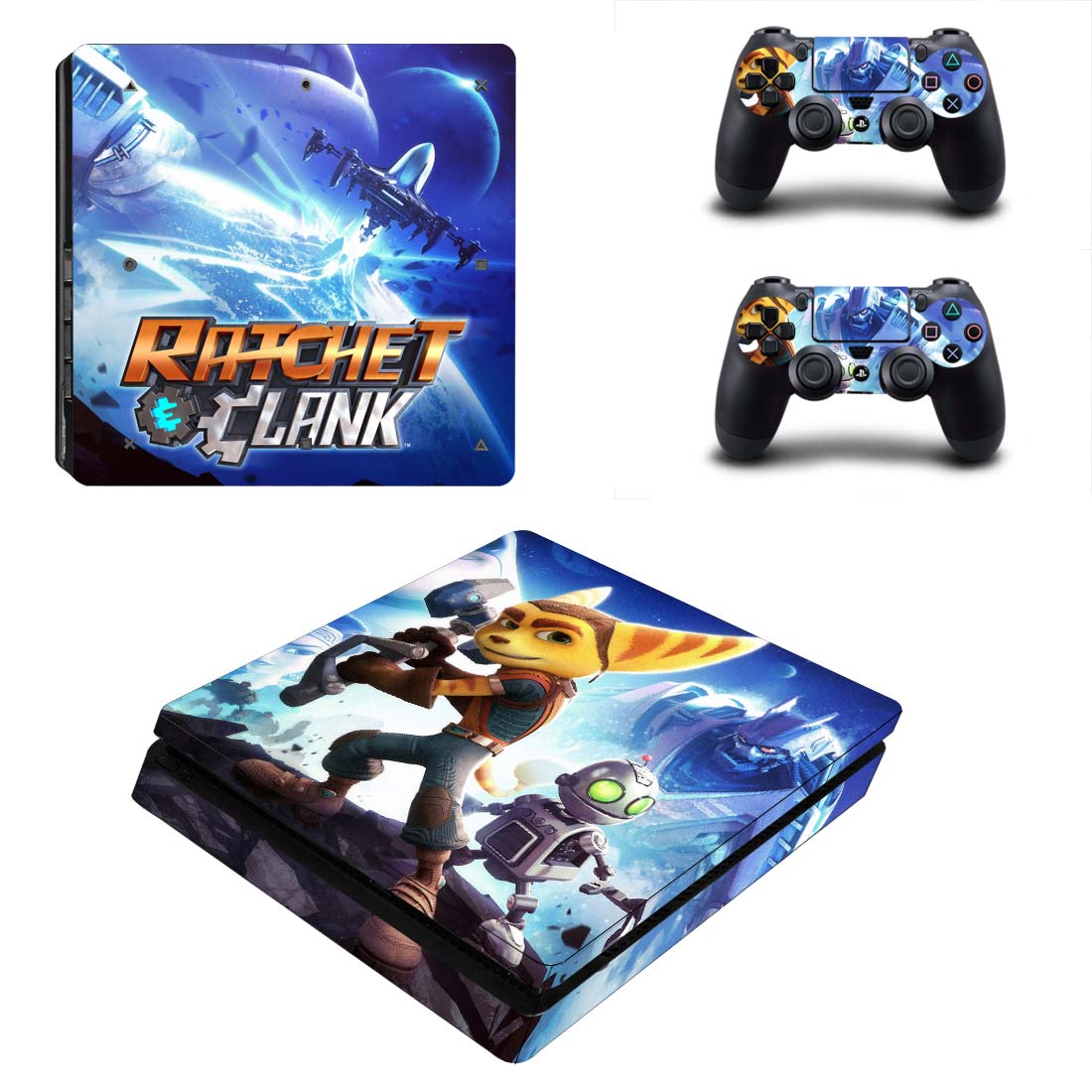 Виниловые наклейки на PS4 SLIM и DualShock Ratchet & Clank Sony PlayStation 4 Slim игровая консоль Skin (PV2025)
Виниловые наклейки на PS4 SLIM и DualShock Ratchet & Clank Sony PlayStation 4 Slim игровая консоль Skin (PV2025)