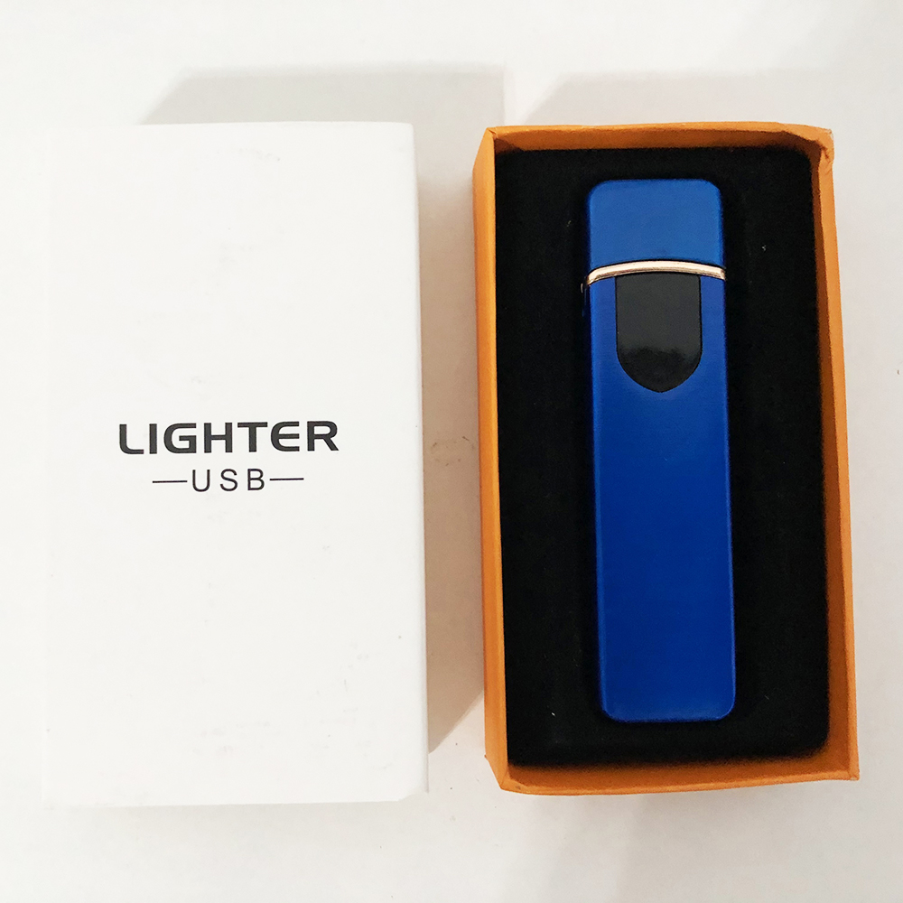 Зажигалка спиральная USB ZGP-4. Цвет: синий 
Зажигалка спиральная USB ZGP-4. Цвет: синий