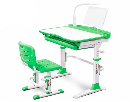Комплект парта и стульчик Evo-kids Evo-19 (с лампой) столешница белая / цвет пластика зеленый Evo-19 Z с лампой
Комплект парта и стульчик Evo-kids Evo-19 (с лампой) столешница белая / цвет пластика зеленый Evo-19 Z с лампой