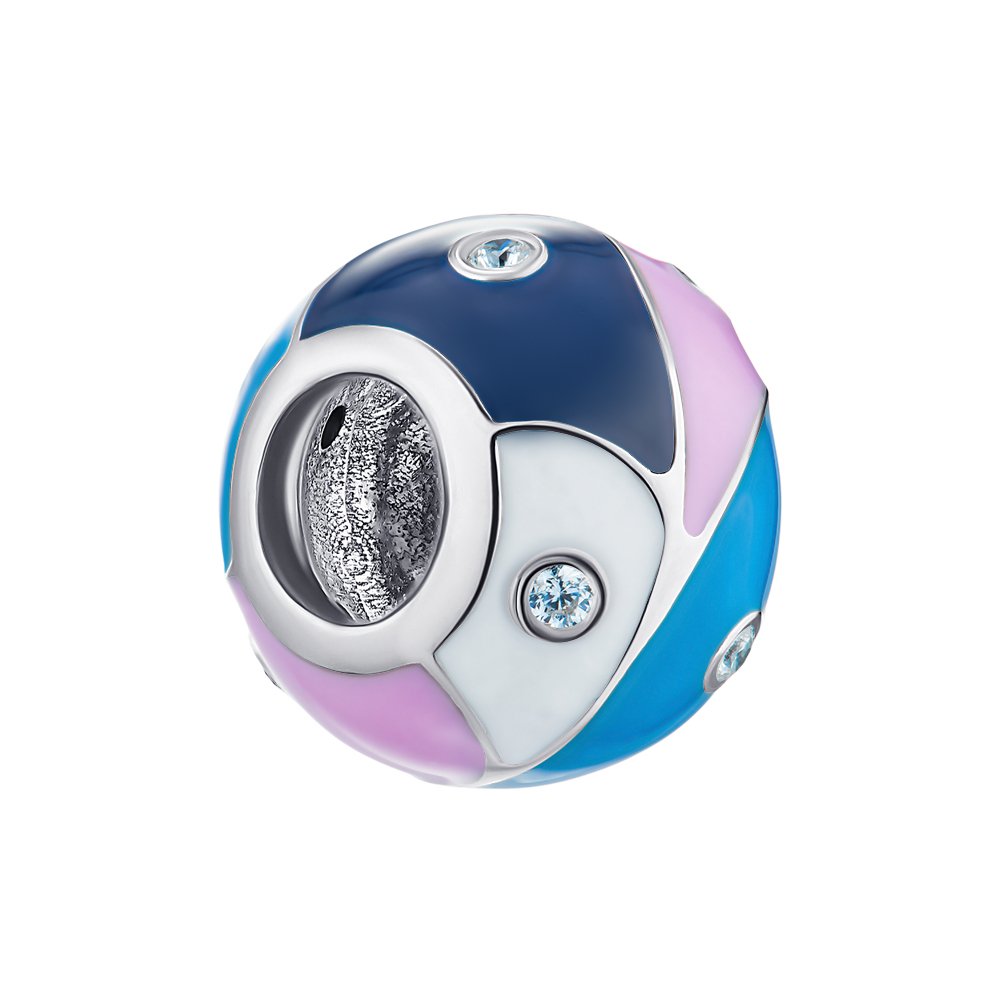 Серебряный шарм с цветной эмалью и фианитами 000149749 б/р размера
Серебряный шарм с цветной эмалью и фианитами 000149749 б/р размера