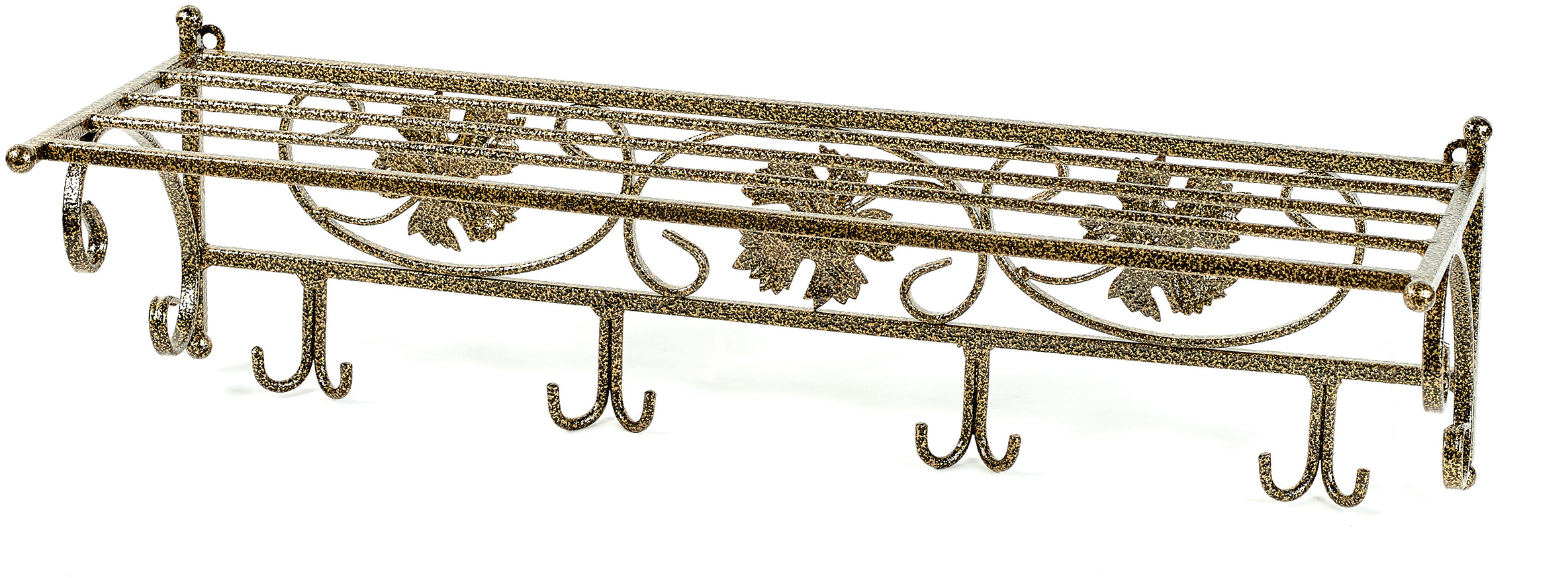 Вешалка настенная металлическая кованая Ferrum Venice Gold, 70х25х21см., полка для головных уборов, в прихожую, гарантия 1 год
Вешалка настенная металлическая кованая Ferrum Venice Gold, 70х25х21см., полка для головных уборов, в прихожую, гарантия 1 год
