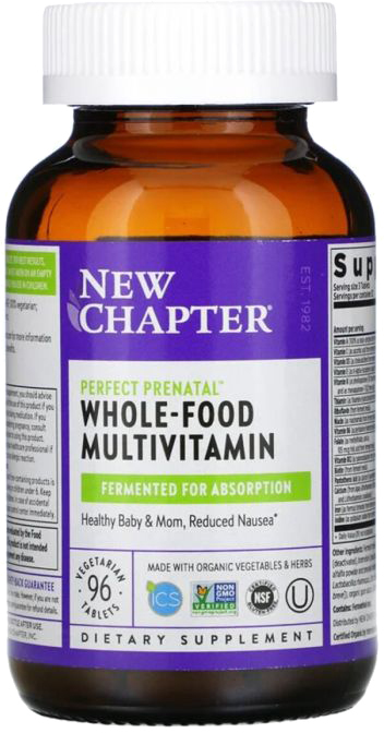 Мультивитамины New Chapter Perfect Prenatal Мультивитамины для беременных 96 таблеток (727783003164)
Мультивитамины New Chapter Perfect Prenatal Мультивитамины для беременных 96 таблеток (727783003164)