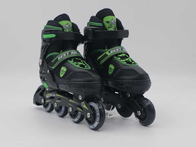 Детские ролики с мягким ботинком и регулировкой размера 66008 М Best Roller 35-38 колёса PU Черно-зеленые
Детские ролики с мягким ботинком и регулировкой размера 66008 М Best Roller 35-38 колёса PU Черно-зеленые
