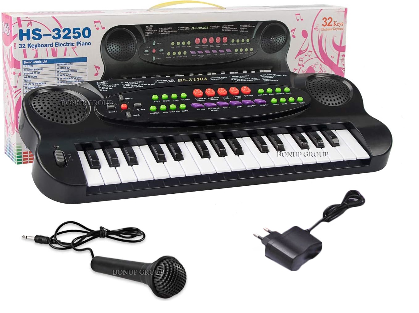 Детское пианино синтезатор с микрофоном Electric Piano блок питания 32 клавиши черный 225125256n
Детское пианино синтезатор с микрофоном Electric Piano блок питания 32 клавиши черный 225125256n