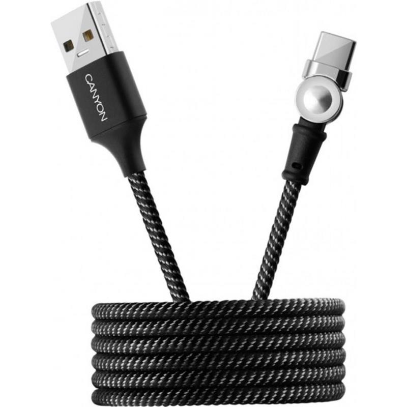 Кабель Canyon USB-USB Type-C 1м, Black (CNS-USBC8B) с магнитной поворотной системой
Кабель Canyon USB-USB Type-C 1м, Black (CNS-USBC8B) с магнитной поворотной системой