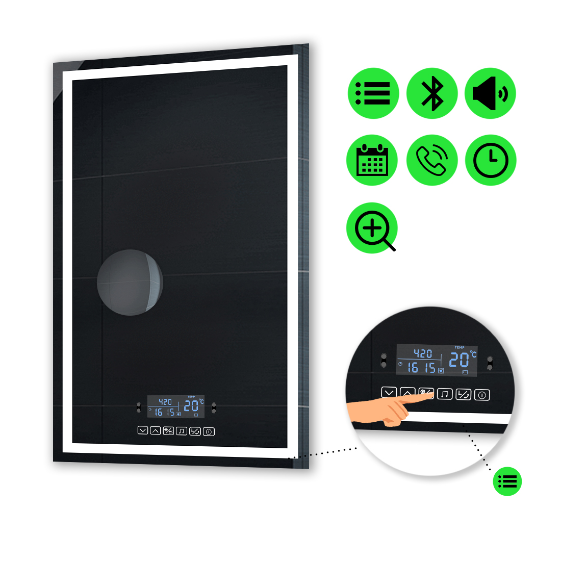 LED-зеркало 60x80см, с Smart-блоком и линзой без подсветки, модель Karnet (karnet43)
LED-зеркало 60x80см, с Smart-блоком и линзой без подсветки, модель Karnet (karnet43)