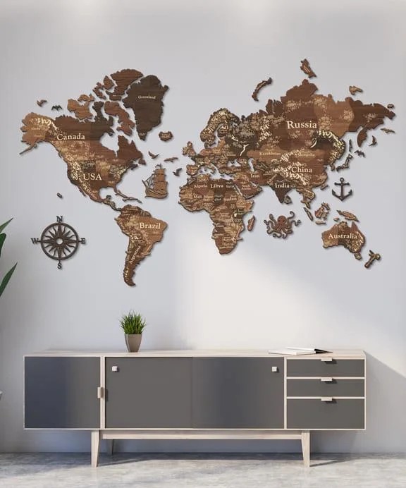 Деревянная карта мира на стену из дерева многослойная LikeWood Perfect World 3D XLL 300 × 175 см Гравировка Страны и города Кипарис
Деревянная карта мира на стену из дерева многослойная LikeWood Perfect World 3D XLL 300 × 175 см Гравировка Страны и города Кипарис