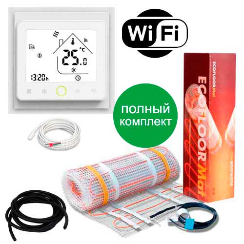 Теплый пол Fenix нагревательный мат LDTS-160 + программируемый WiFi терморегулятор PWT-002 13.3 м.кв - 2150Вт
Теплый пол Fenix нагревательный мат LDTS-160 + программируемый WiFi терморегулятор PWT-002 13.3 м.кв - 2150Вт