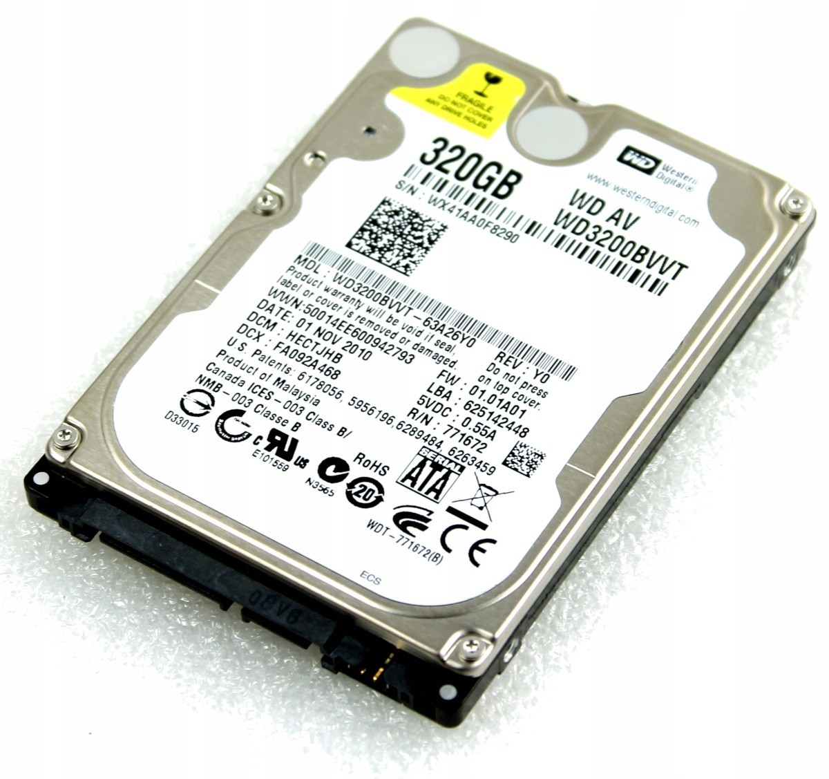 Жёсткий диск для ноутбука Western Digital AV-25 320GB 5400rpm 8MB WD3200BVVT 2.5 SATA II
Жёсткий диск для ноутбука Western Digital AV-25 320GB 5400rpm 8MB WD3200BVVT 2.5 SATA II