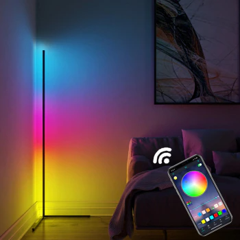 Угловой LED торшер высотой 1,5м RGB подсветка, лампа ночник c Bluetooth управлением со смартфона Черный
Угловой LED торшер высотой 1,5м RGB подсветка, лампа ночник c Bluetooth управлением со смартфона Черный
