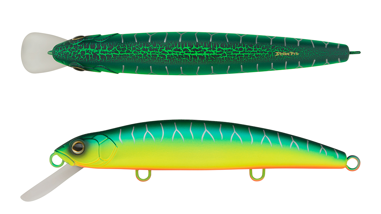 Воблер Минноу Strike Pro Musky Monster DL200, 200 мм, 107 гр, Загл. 1,0м.-3,0м., Плавающий, цвет: A223S-RP Pearl Mat Tiger, (MG-007F#A223S-RP) (121078)
Воблер Минноу Strike Pro Musky Monster DL200, 200 мм, 107 гр, Загл. 1,0м.-3,0м., Плавающий, цвет: A223S-RP Pearl Mat Tiger, (MG-007F#A223S-RP) (121078)