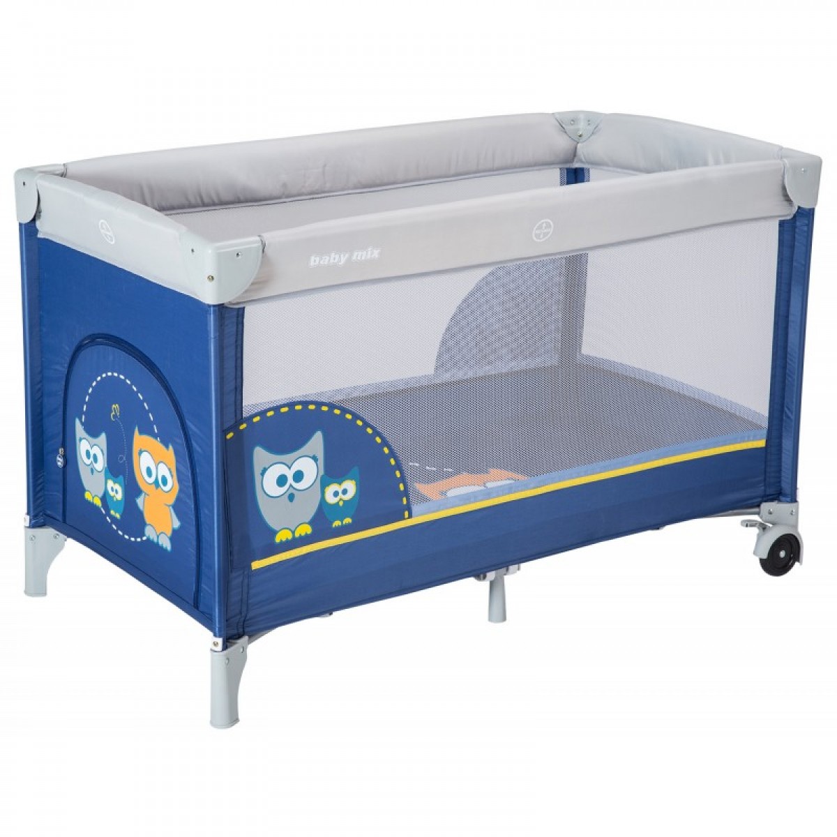 Манеж - кроватка 2 в 1 Baby Mix HR-8052 Сова Синий с колесами и матрасом + боковой вход
Манеж - кроватка 2 в 1 Baby Mix HR-8052 Сова Синий с колесами и матрасом + боковой вход